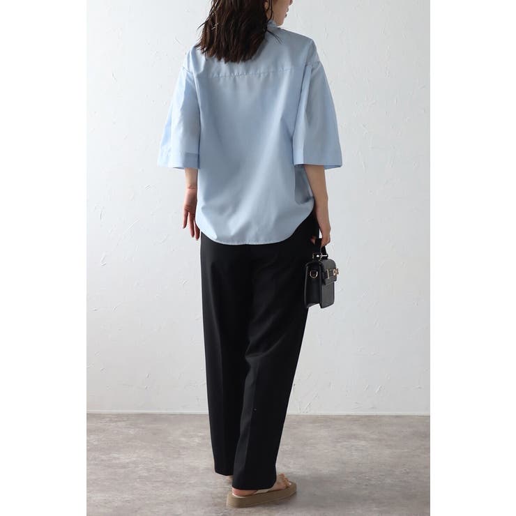 リラクシーノーカラーウエストタックシャツ 77-004026 | BONJOUR SAGAN | 詳細画像5 