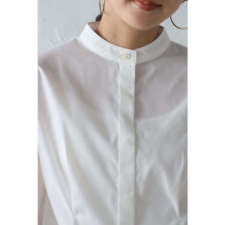 リラクシーノーカラーウエストタックシャツ 77-004026 | BONJOUR SAGAN | 詳細画像16 