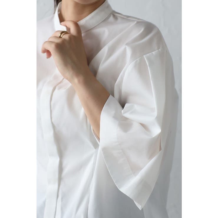 リラクシーノーカラーウエストタックシャツ 77-004026 | BONJOUR SAGAN | 詳細画像17 