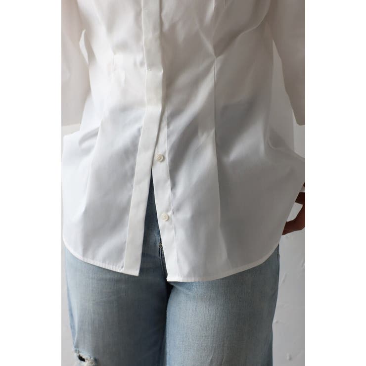 リラクシーノーカラーウエストタックシャツ 77-004026 | BONJOUR SAGAN | 詳細画像20 