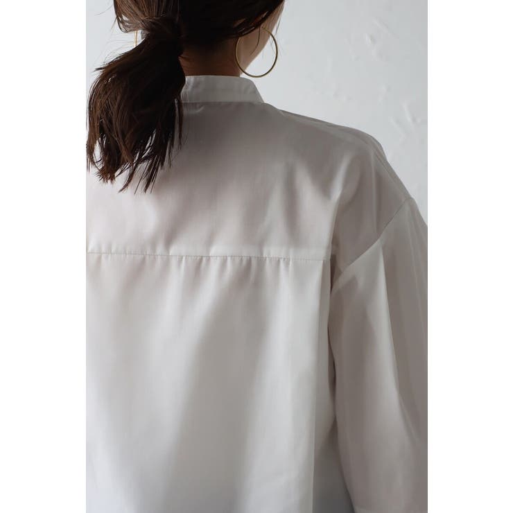 リラクシーノーカラーウエストタックシャツ 77-004026 | BONJOUR SAGAN | 詳細画像21 