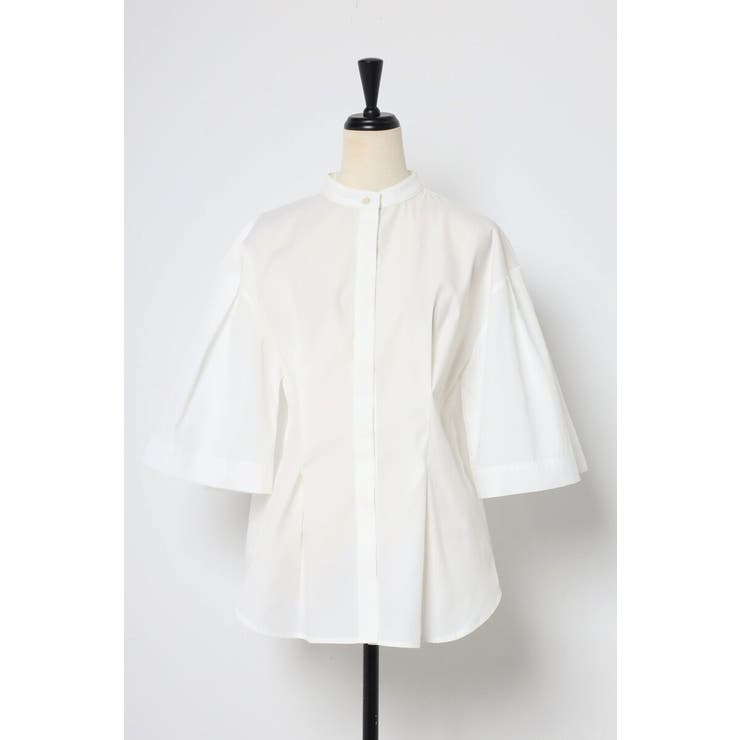 リラクシーノーカラーウエストタックシャツ 77-004026 | BONJOUR SAGAN | 詳細画像24 