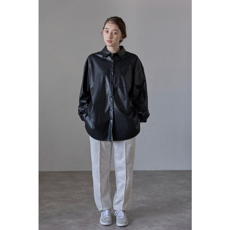 fake leather shirt | BONJOUR SAGAN | 詳細画像2 