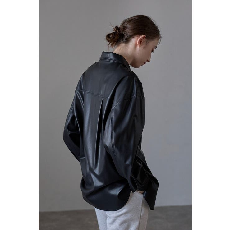 fake leather shirt | BONJOUR SAGAN | 詳細画像6 