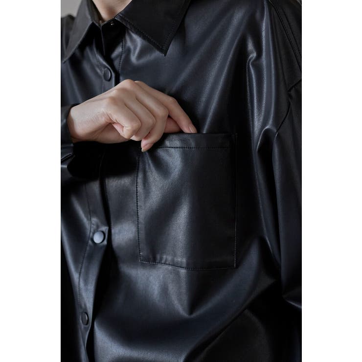 fake leather shirt | BONJOUR SAGAN | 詳細画像24 