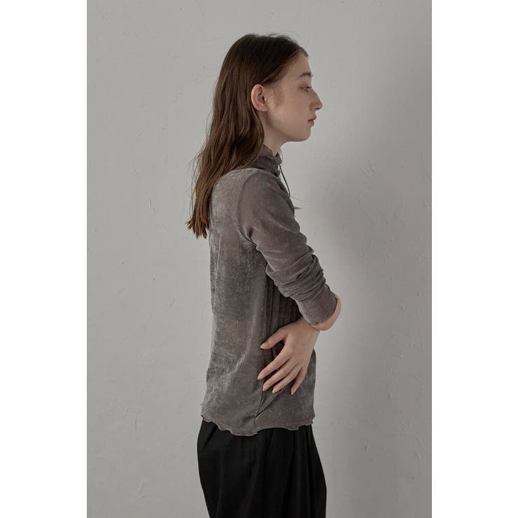 flocky mesh pullover | BONJOUR SAGAN | 詳細画像3 