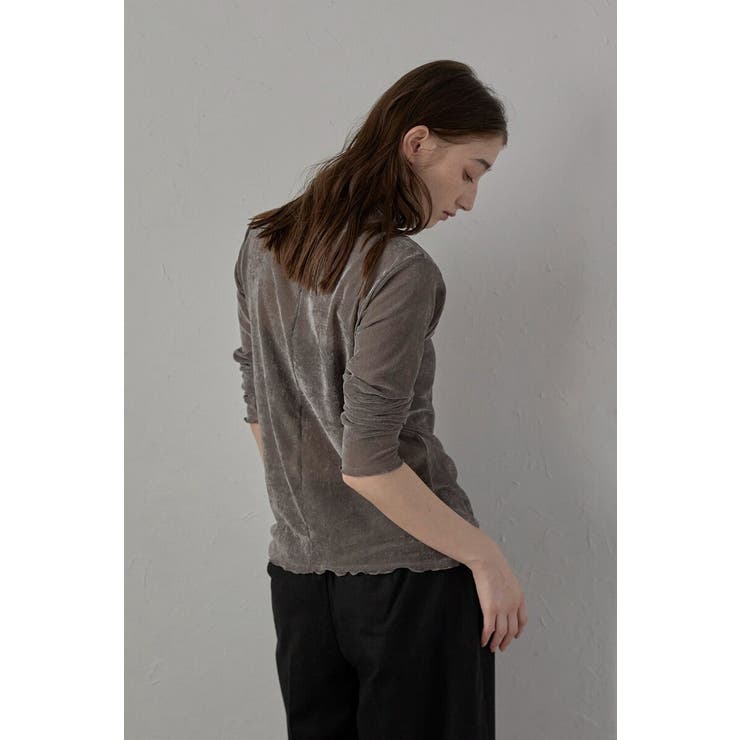 flocky mesh pullover | BONJOUR SAGAN | 詳細画像4 