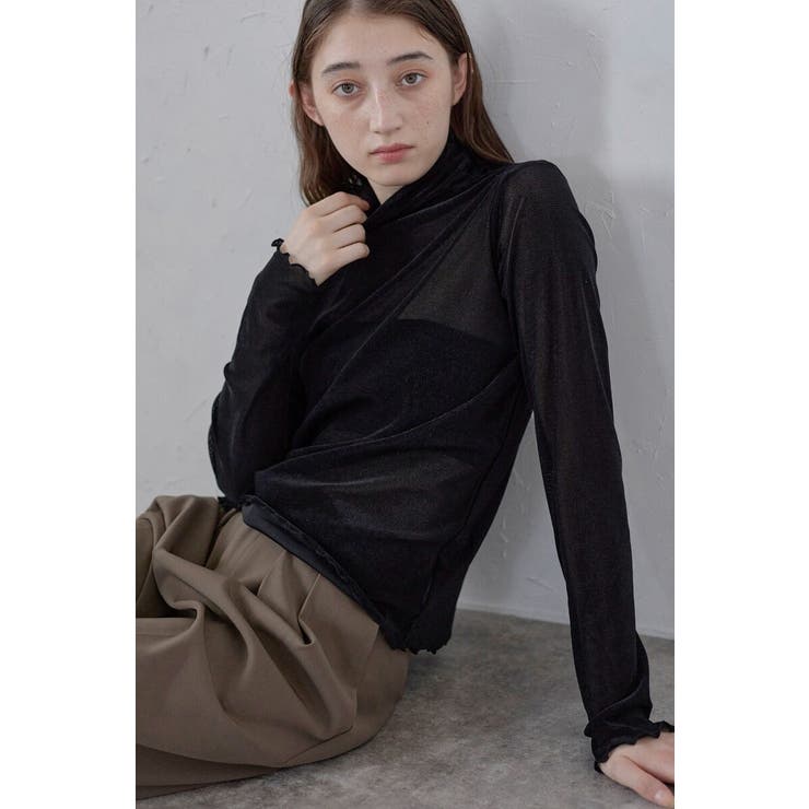 flocky mesh pullover | BONJOUR SAGAN | 詳細画像10 