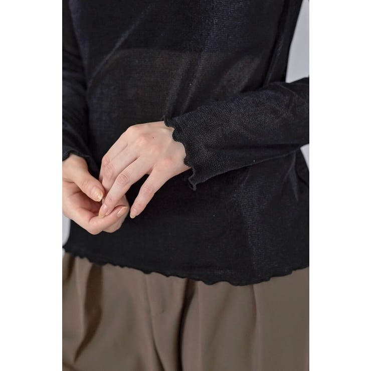 flocky mesh pullover | BONJOUR SAGAN | 詳細画像21 