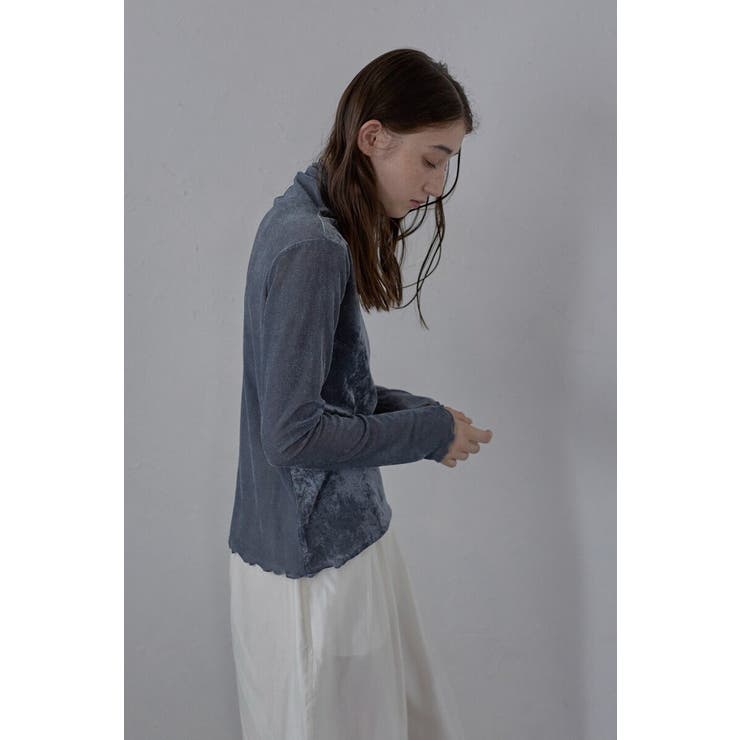 flocky mesh pullover | BONJOUR SAGAN | 詳細画像24 