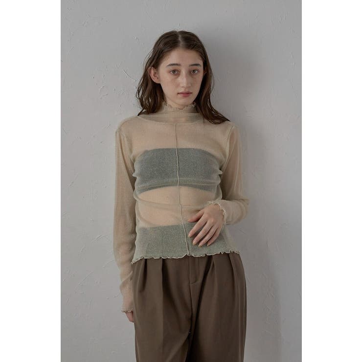 sheer glitter pullover | BONJOUR SAGAN | 詳細画像7 