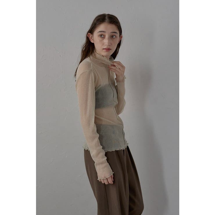 sheer glitter pullover | BONJOUR SAGAN | 詳細画像8 