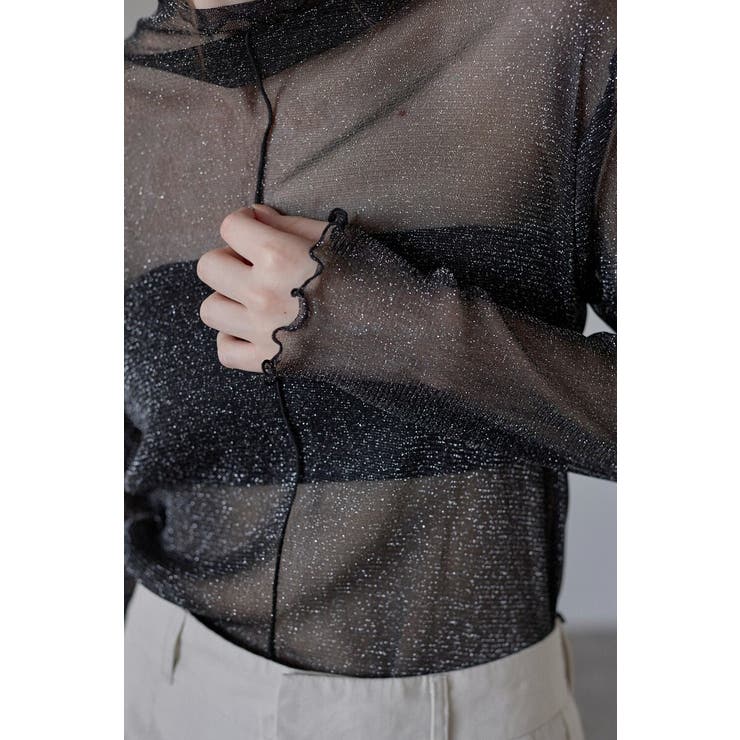 sheer glitter pullover | BONJOUR SAGAN | 詳細画像21 