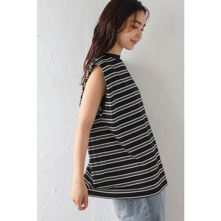 バックデザインボーダートップス 77-004080 | BONJOUR SAGAN | 詳細画像3 