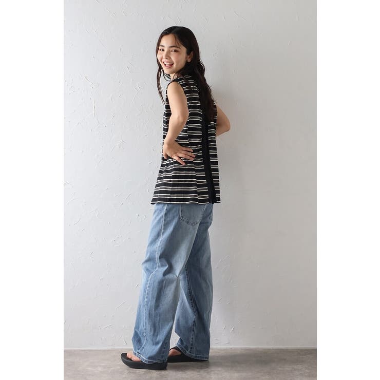 バックデザインボーダートップス 77-004080 | BONJOUR SAGAN | 詳細画像7 