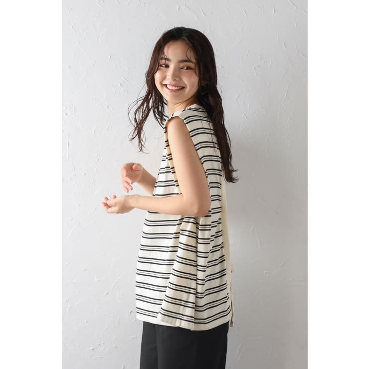 バックデザインボーダートップス 77-004080 | BONJOUR SAGAN | 詳細画像11 