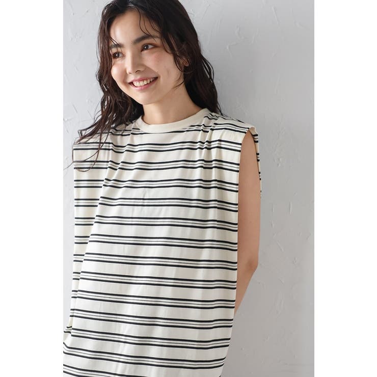 バックデザインボーダートップス 77-004080 | BONJOUR SAGAN | 詳細画像14 