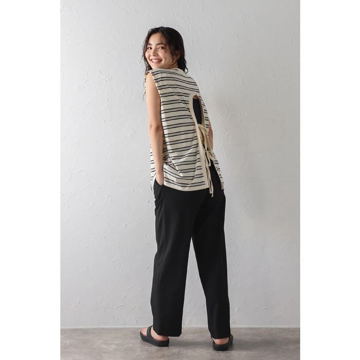 バックデザインボーダートップス 77-004080 | BONJOUR SAGAN | 詳細画像16 