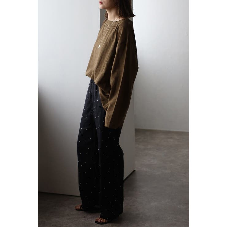 シアークルーネックプルオーバーブラウス 77-004101 | BONJOUR SAGAN | 詳細画像9 