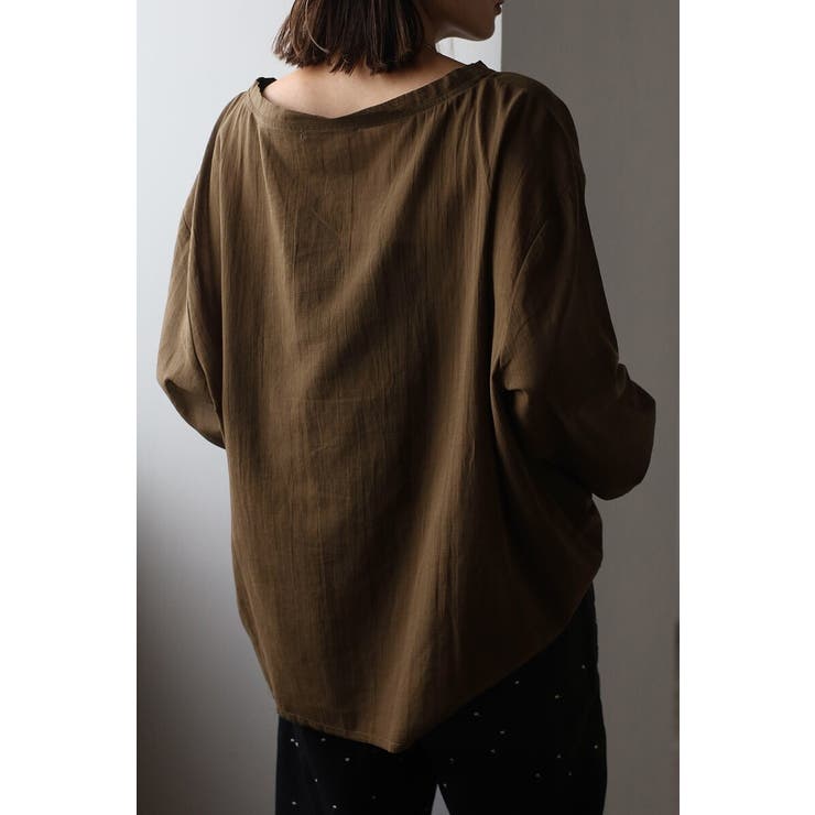 シアークルーネックプルオーバーブラウス 77-004101 | BONJOUR SAGAN | 詳細画像10 