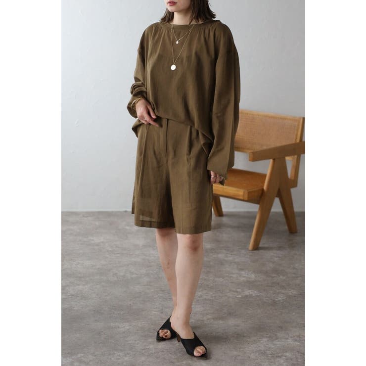 シアークルーネックプルオーバーブラウス 77-004101 | BONJOUR SAGAN | 詳細画像17 