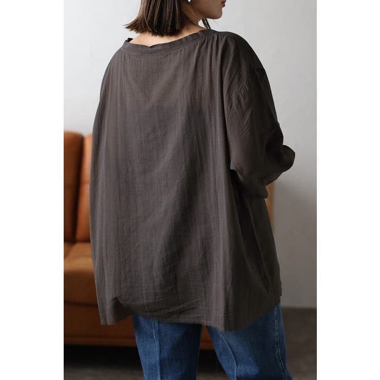 シアークルーネックプルオーバーブラウス 77-004101 | BONJOUR SAGAN | 詳細画像23 