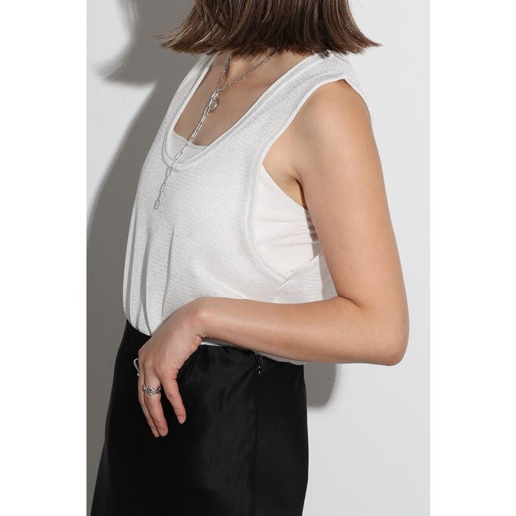 シアーニットタンク 77-004102 | BONJOUR SAGAN | 詳細画像2 