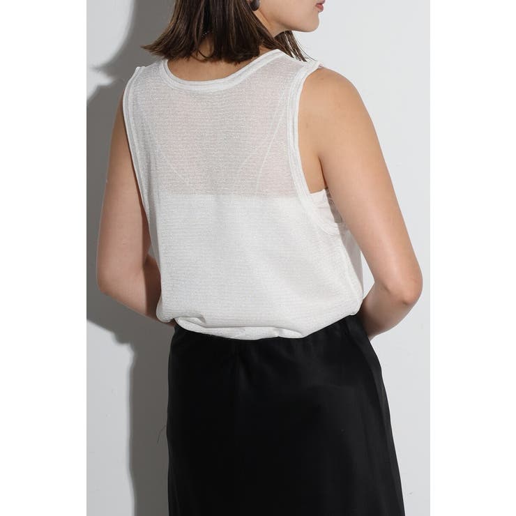 シアーニットタンク 77-004102 | BONJOUR SAGAN | 詳細画像4 