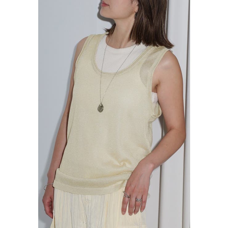 シアーニットタンク 77-004102 | BONJOUR SAGAN | 詳細画像9 