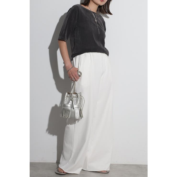 ハーフスリーブベロアT 77-004107 | BONJOUR SAGAN | 詳細画像1 