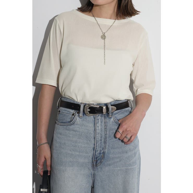 ハーフスリーブベロアT 77-004107 | BONJOUR SAGAN | 詳細画像6 