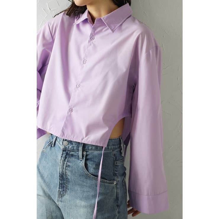 サイドギャザークロップドシャツ 77-004115 | BONJOUR SAGAN | 詳細画像4 