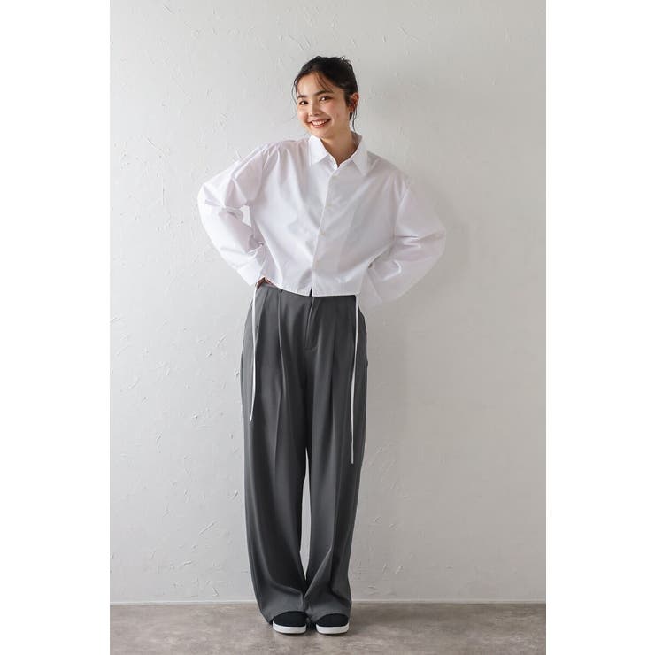 サイドギャザークロップドシャツ 77-004115 | BONJOUR SAGAN | 詳細画像18 