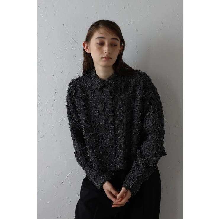 cropped fringe shirt | BONJOUR SAGAN | 詳細画像4 