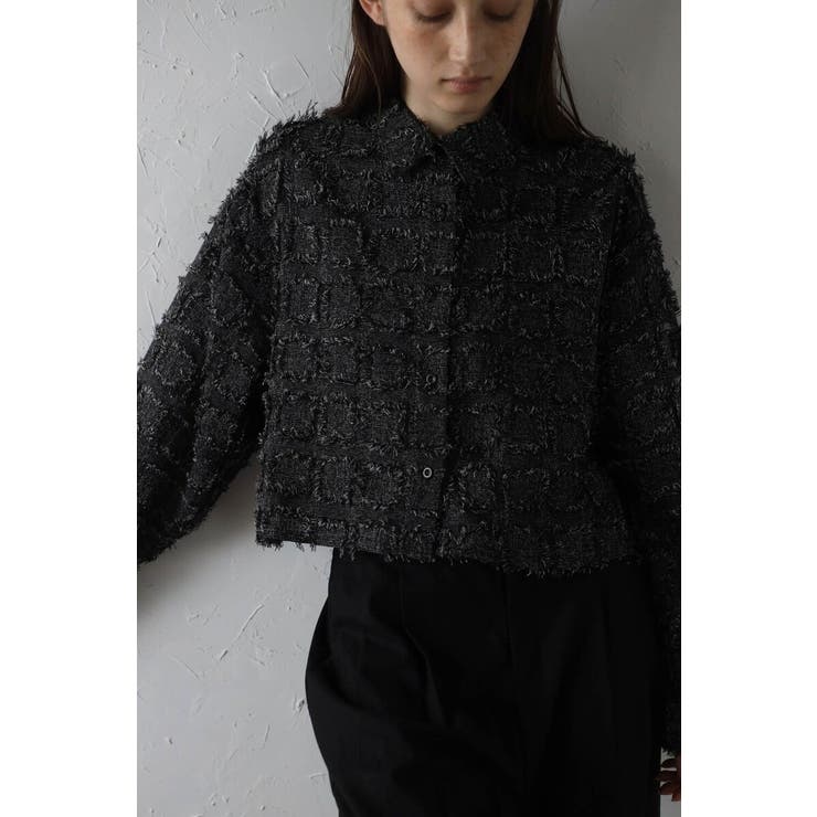 cropped fringe shirt | BONJOUR SAGAN | 詳細画像5 