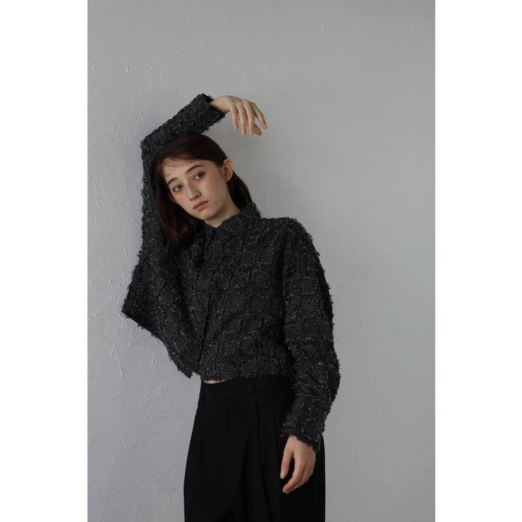 cropped fringe shirt | BONJOUR SAGAN | 詳細画像6 