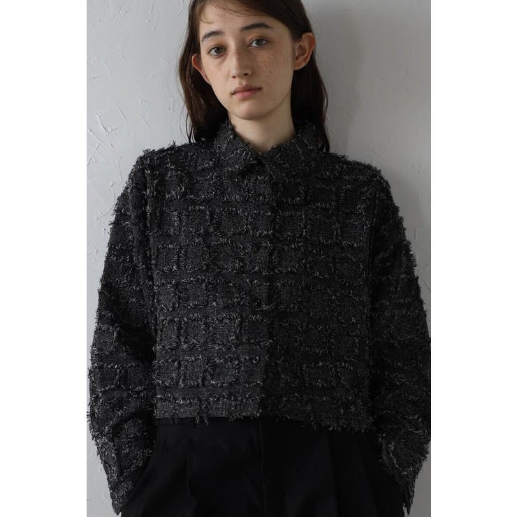 cropped fringe shirt | BONJOUR SAGAN | 詳細画像7 