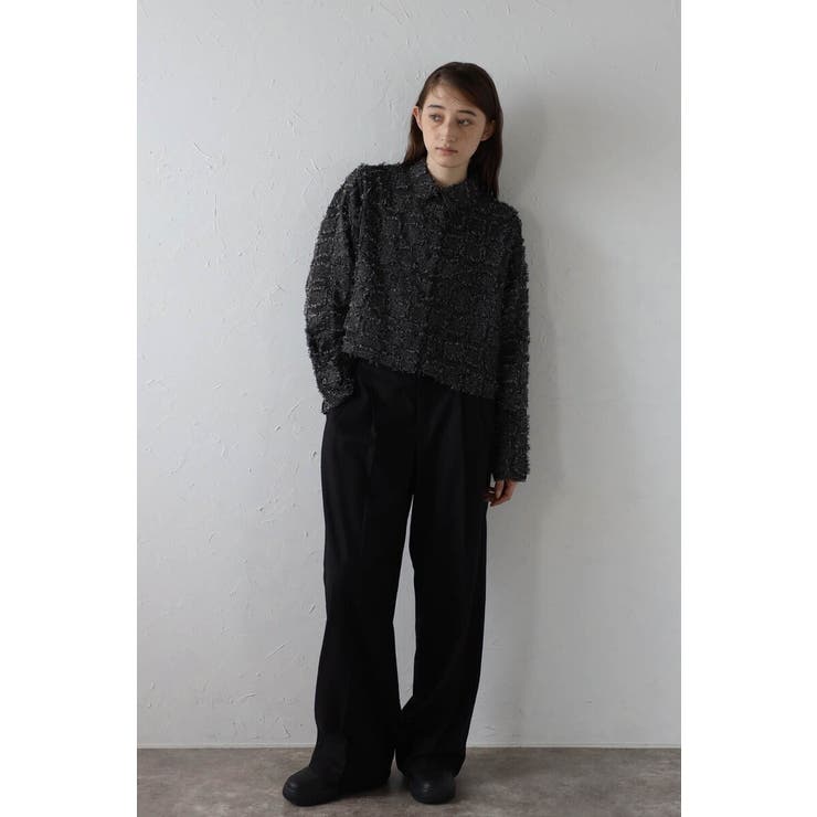 cropped fringe shirt | BONJOUR SAGAN | 詳細画像8 