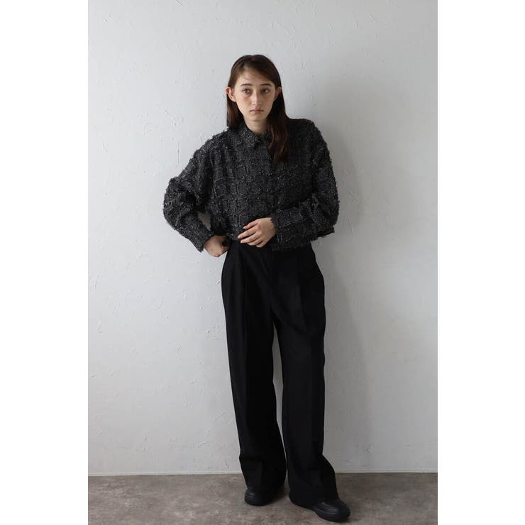 cropped fringe shirt | BONJOUR SAGAN | 詳細画像11 