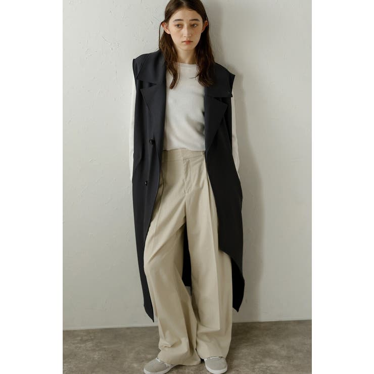 CHARCOAL-GRAY | cut out tailored | BONJOUR SAGAN