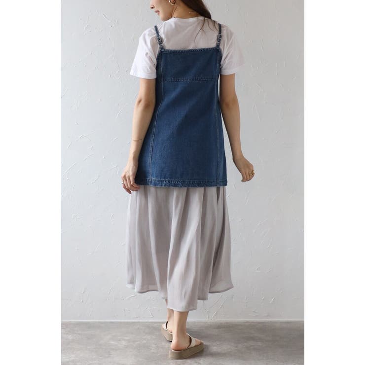 ワッシャーサテンリラクシーギャザースカート 77-004135 | BONJOUR SAGAN | 詳細画像5 