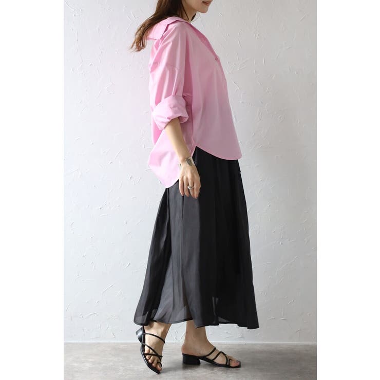 ワッシャーサテンリラクシーギャザースカート 77-004135 | BONJOUR SAGAN | 詳細画像11 