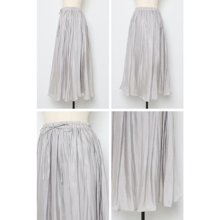 ワッシャーサテンリラクシーギャザースカート 77-004135 | BONJOUR SAGAN | 詳細画像15 