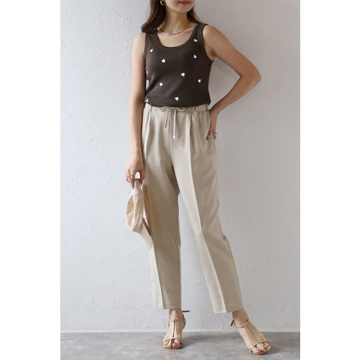 ハート刺繍リブタンクトップ 77-004136 | BONJOUR SAGAN | 詳細画像7 