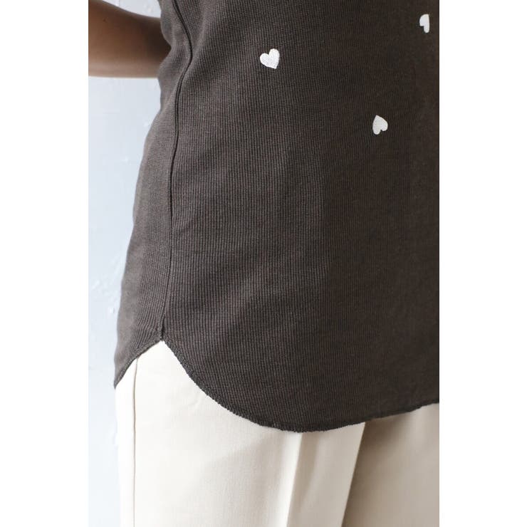 ハート刺繍リブタンクトップ 77-004136 | BONJOUR SAGAN | 詳細画像14 