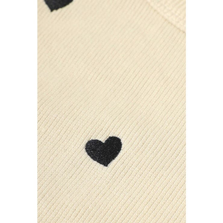 ハート刺繍リブタンクトップ 77-004136 | BONJOUR SAGAN | 詳細画像15 