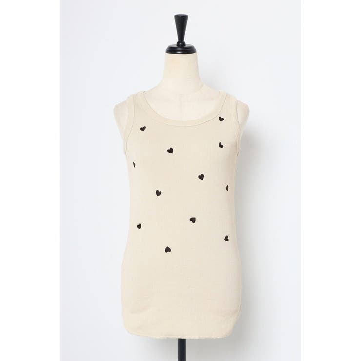 ハート刺繍リブタンクトップ 77-004136 | BONJOUR SAGAN | 詳細画像17 