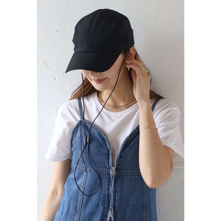 BLACK | ロングビルナイロンキャップ 77-004137 | BONJOUR SAGAN