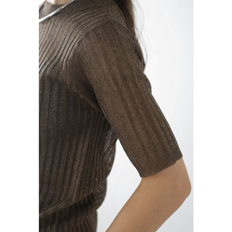 メタリックシアーニットT 77-004160 | BONJOUR SAGAN | 詳細画像7 