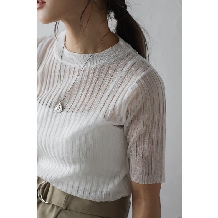 メタリックシアーニットT 77-004160 | BONJOUR SAGAN | 詳細画像14 